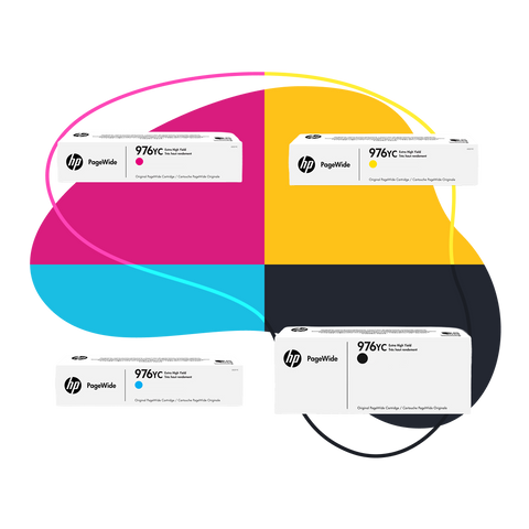 Cartridges 976YC - Black, Cyan, Yellow, Magenta