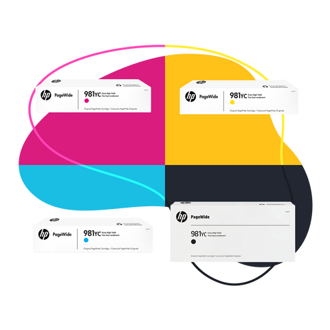 Cartridges 981YC - Black, Cyan, Yellow, Magenta